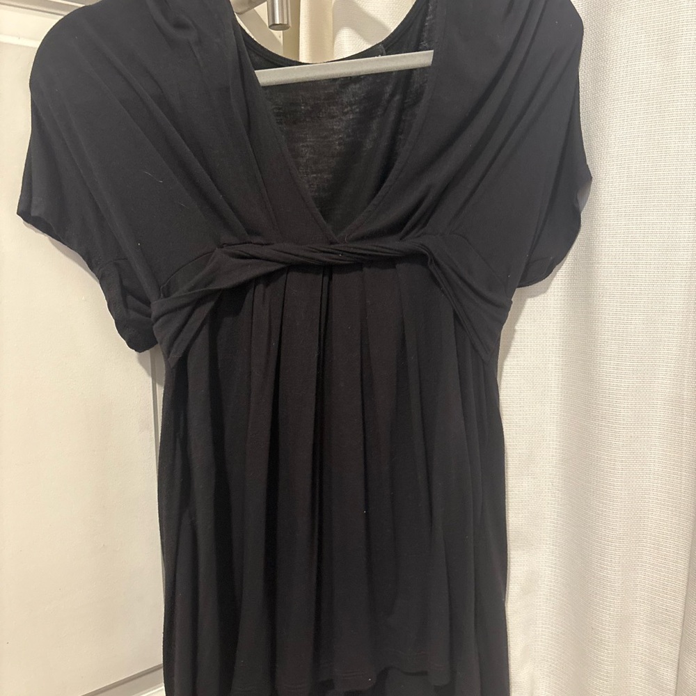 Twentyone Black Draped Blouse